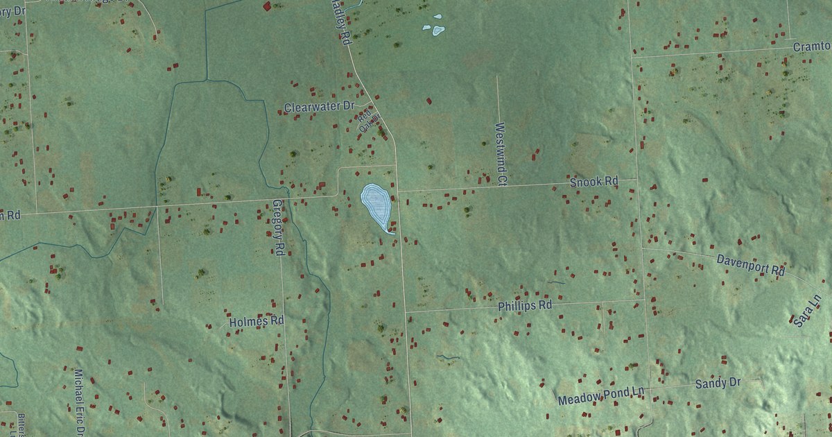 Map of Hadley, Michigan in 2026