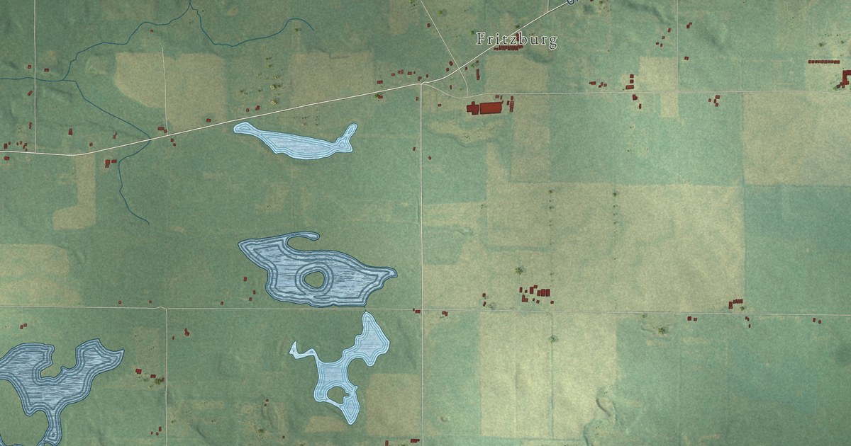 Map of Hamilton, Van Buren County, Michigan in 2026