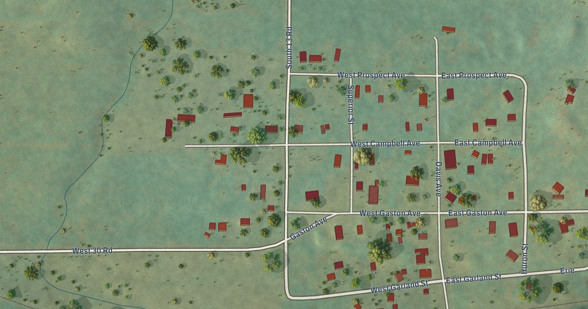 Map of Harrietta, Michigan in 2026