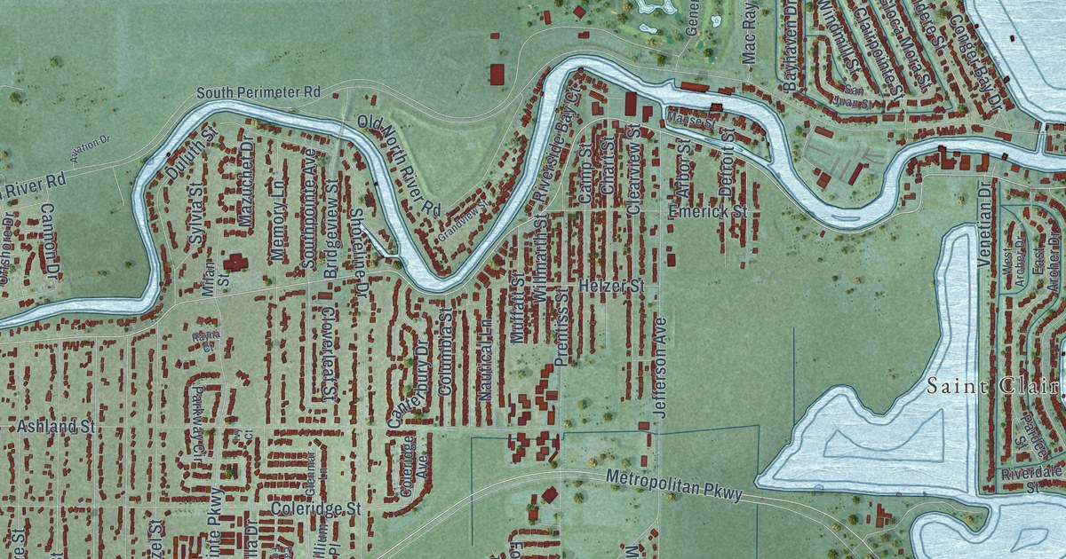 Map of Harrison, Macomb County, Michigan in 2026