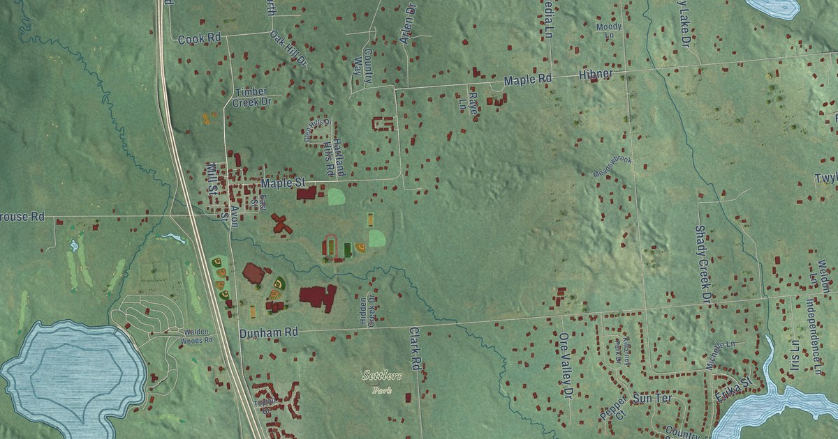 Map of Hartland, Michigan in 2026
