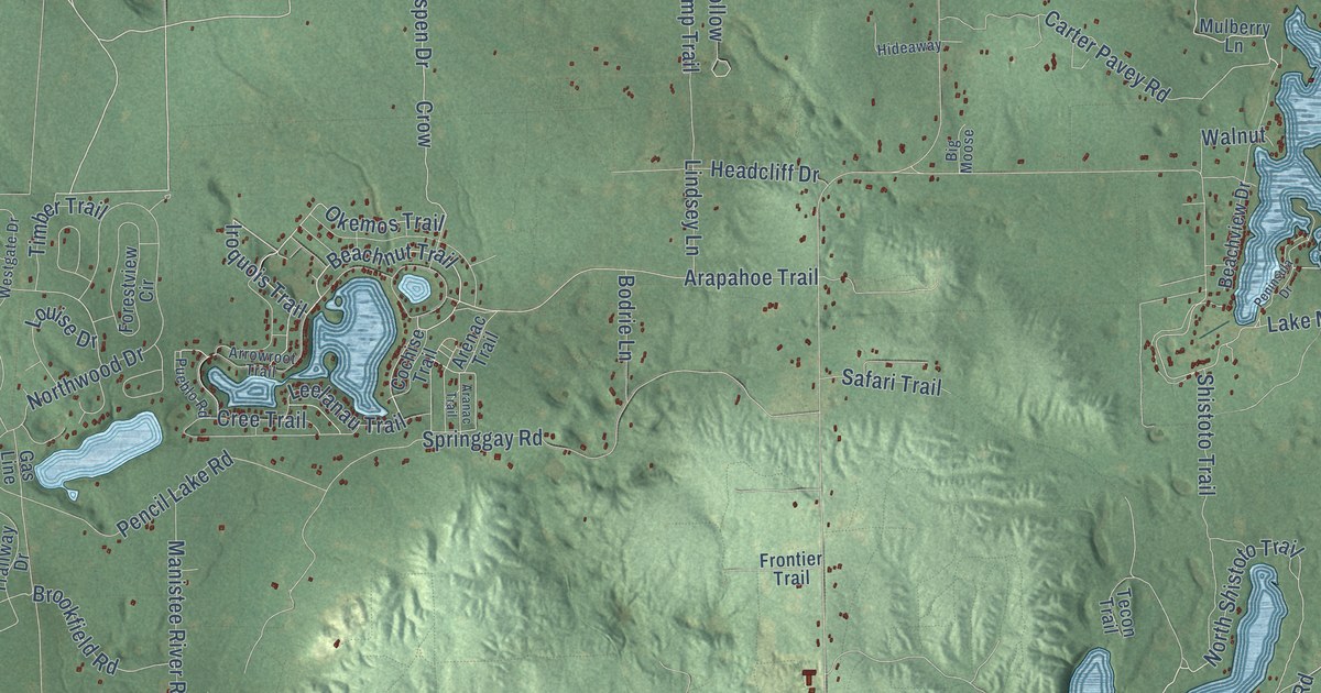 Map of Hayes, Otsego County, Michigan in 2026