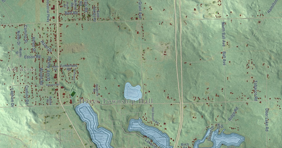 Map of Hayes, Clare County, Michigan in 2026