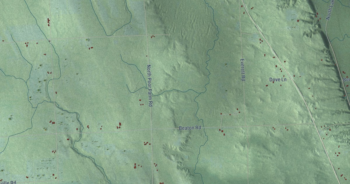 Map of Haynes, Michigan in 2026