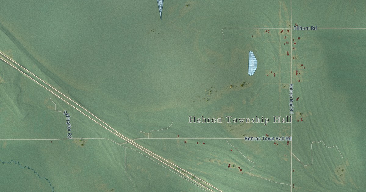 Map of Hebron, Michigan in 2026