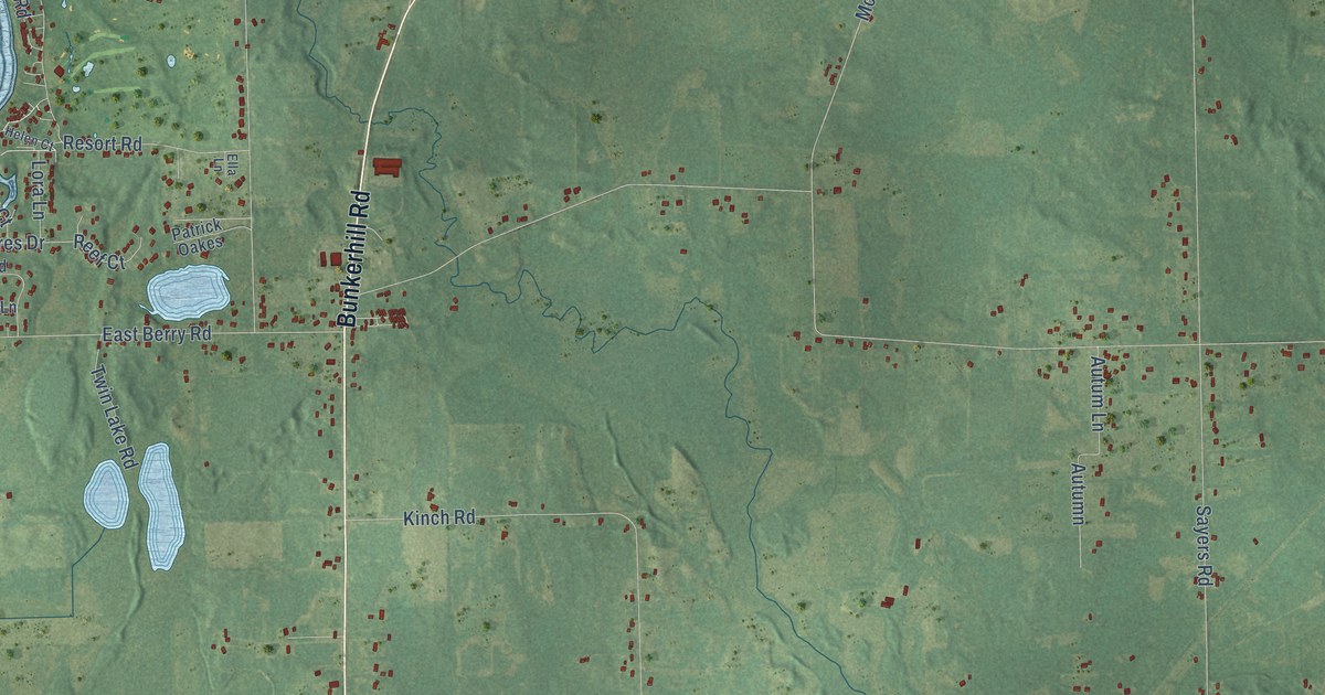 Map of Henrietta, Michigan in 2026