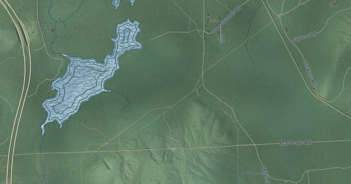 Map of Higgins, Michigan in 2026