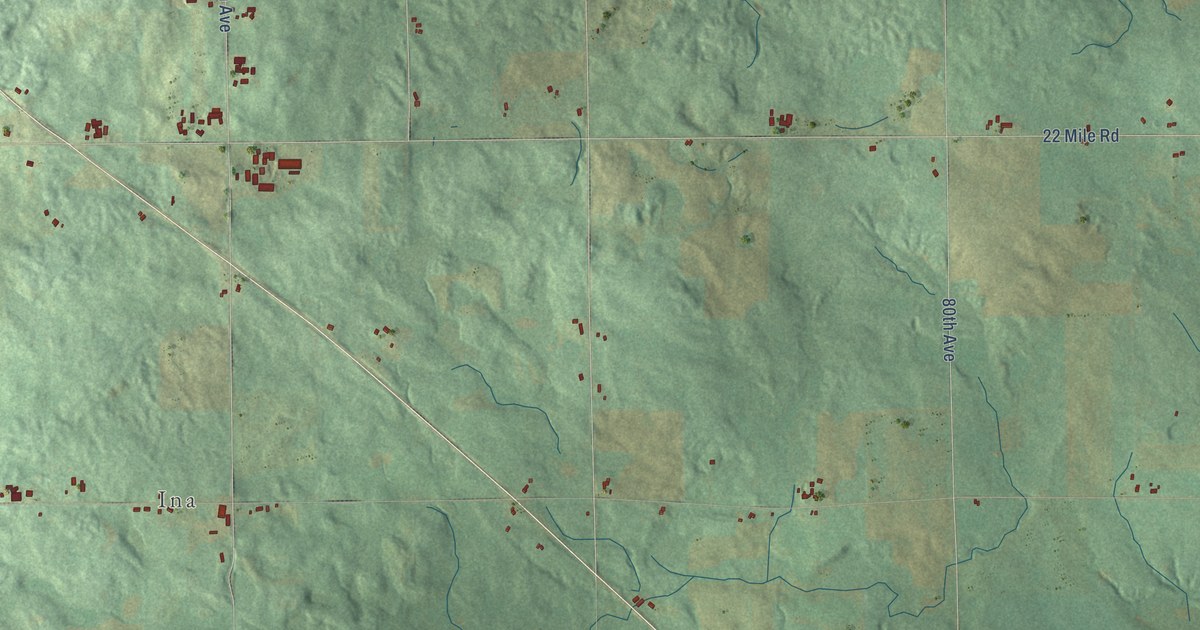 Map of Highland, Osceola County, Michigan in 2026