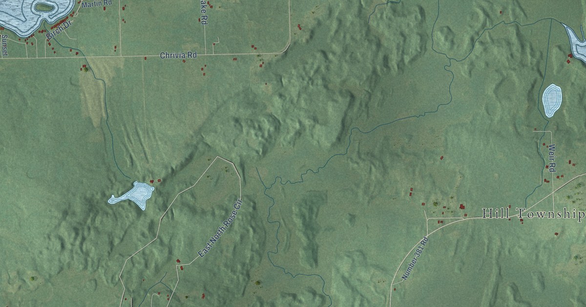 Map of Hill, Michigan in 2026