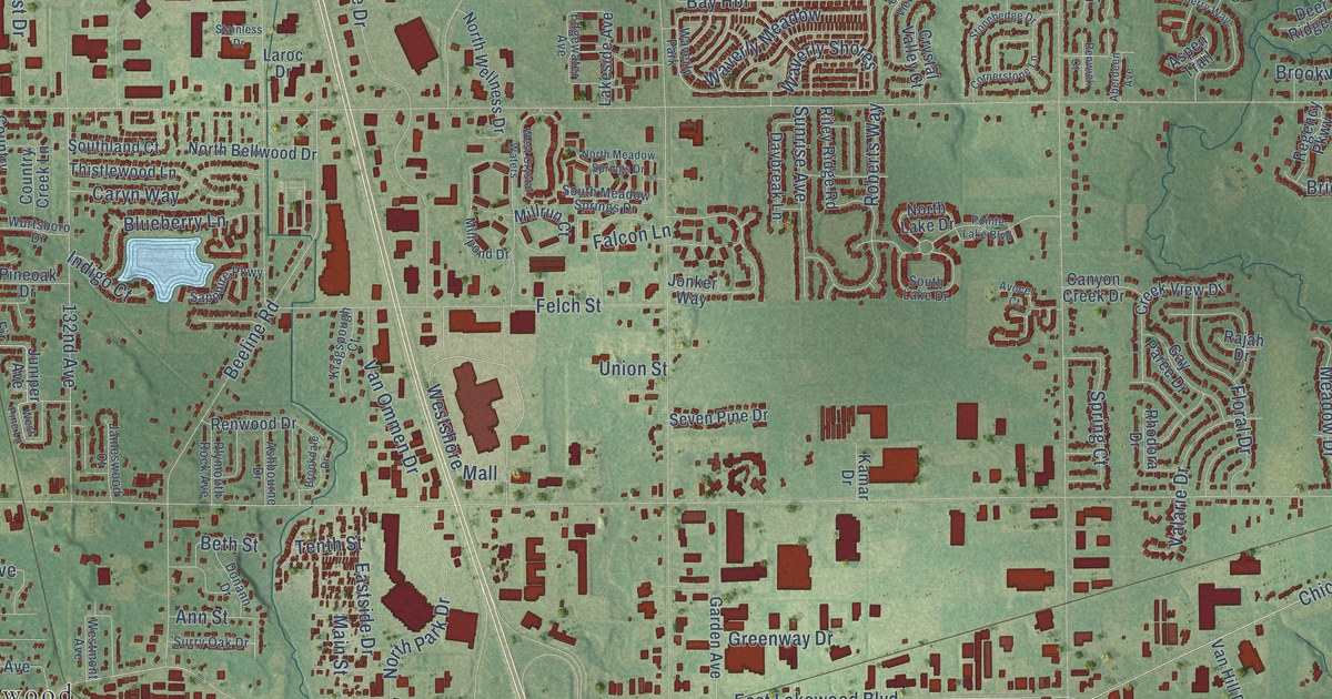 Map of Holland, Ottawa County, Michigan in 2026