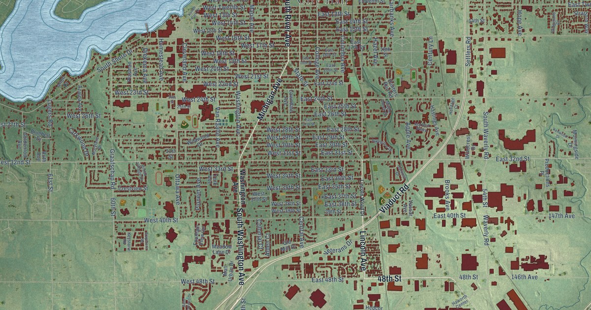 Map of Holland, Allegan County, Michigan in 2026