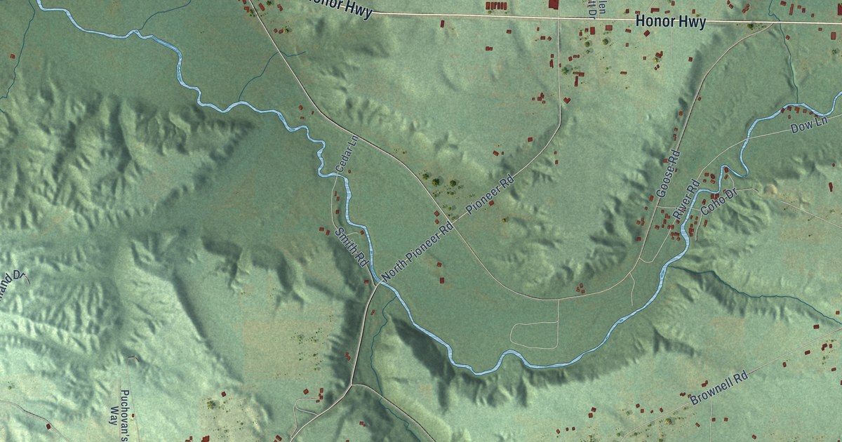 Map of Homestead, Michigan in 2026