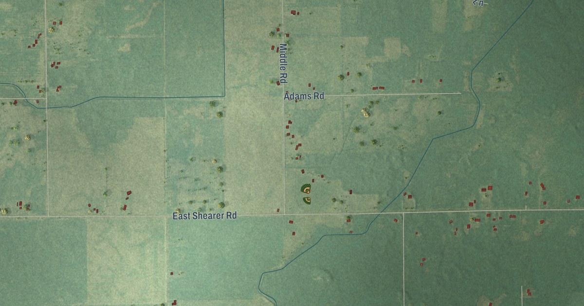 Map of Hope, Midland County, Michigan in 2026