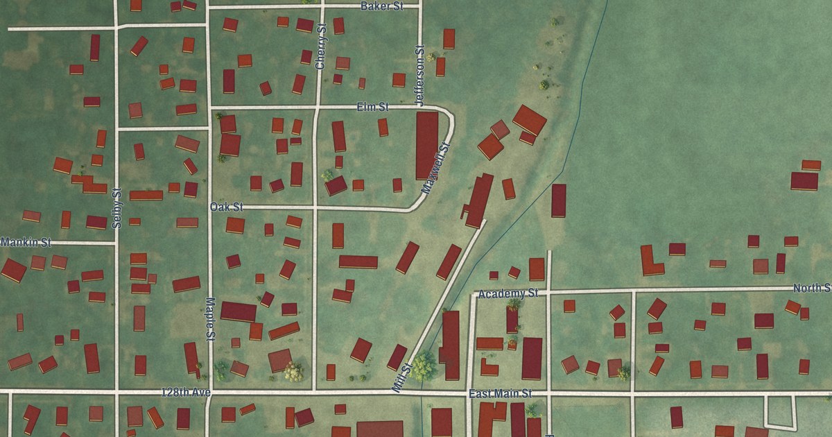 Map of Hopkins Village, Michigan in 2026