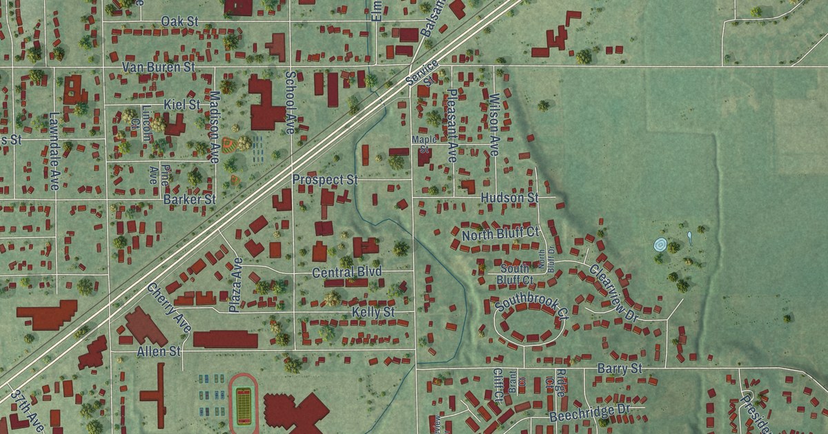 Map of Hudsonville, Michigan in 2026
