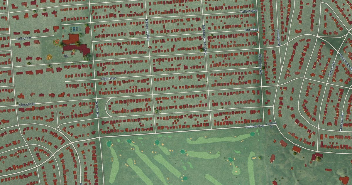 Map of Huntington Woods, Michigan in 2026