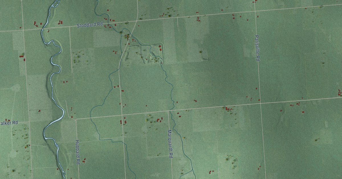 Map of Huron, Huron County, Michigan in 2026