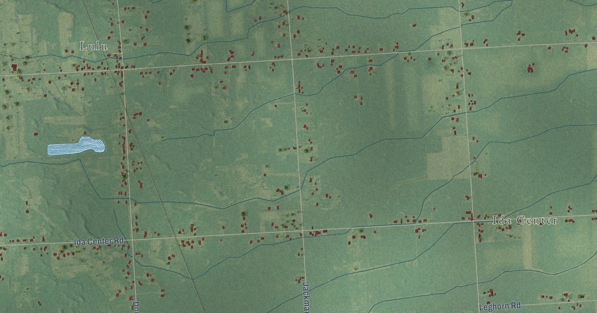 Map of Ida, Michigan in 2026
