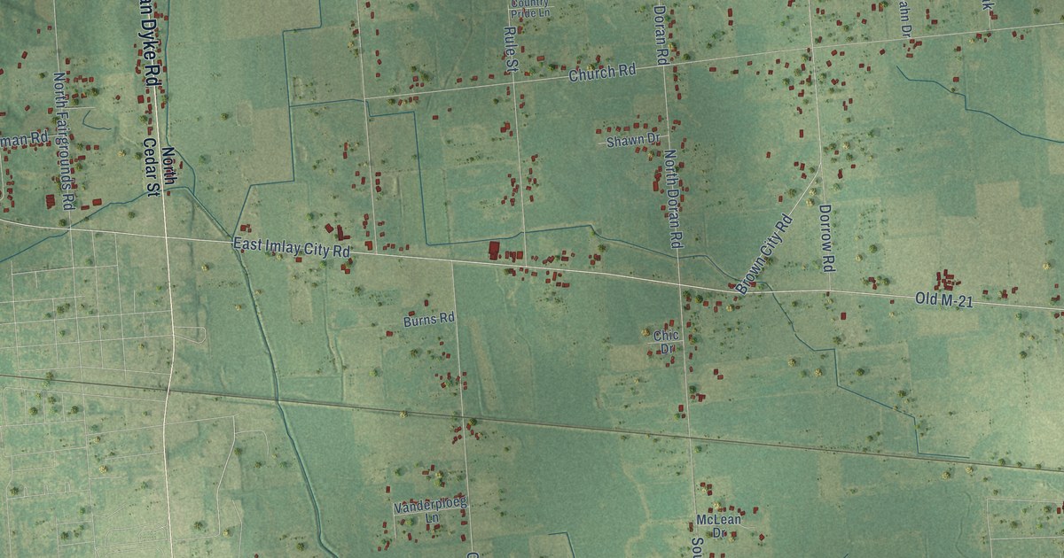 Map of Imlay, Michigan in 2026