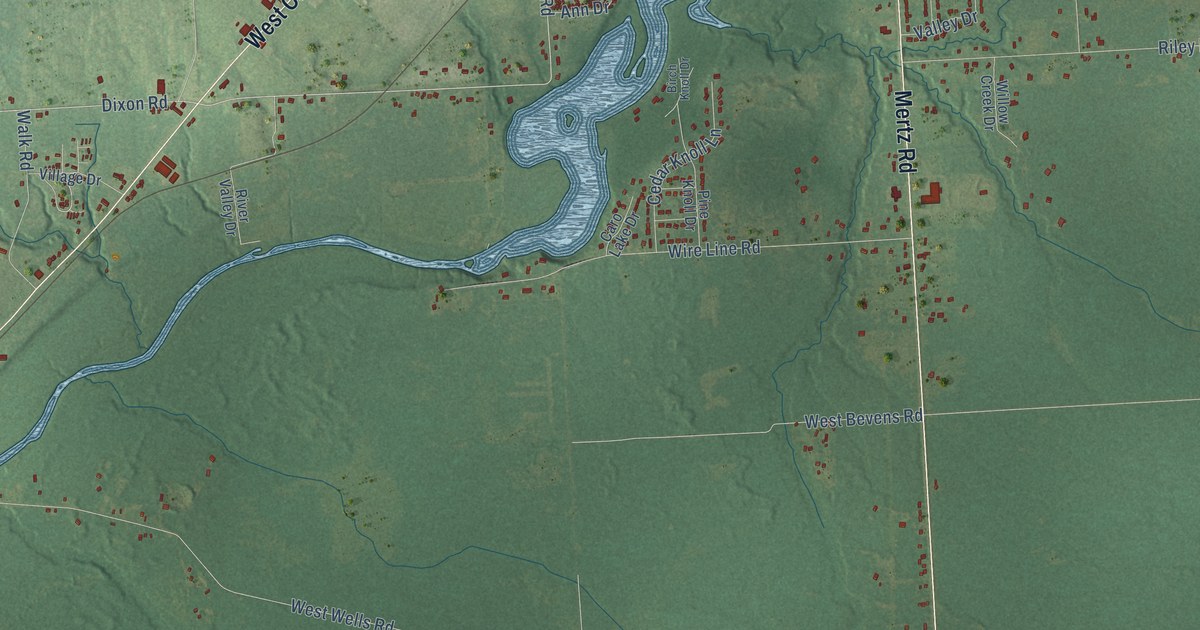 Map of Indianfields, Michigan in 2026