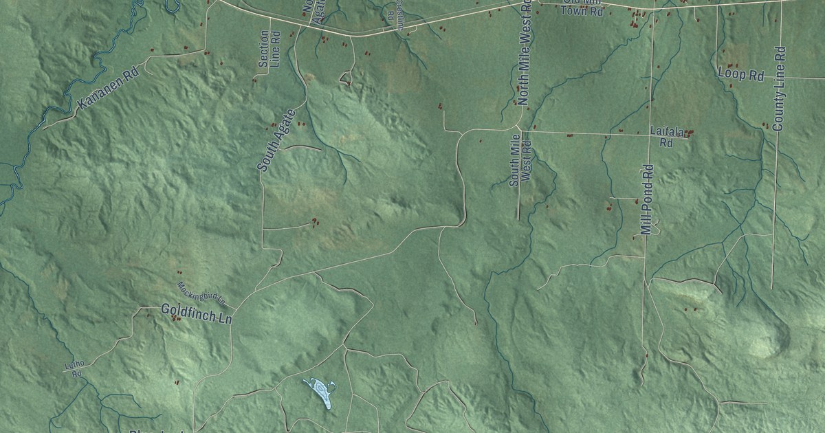 Map of Interior, Michigan in 2026