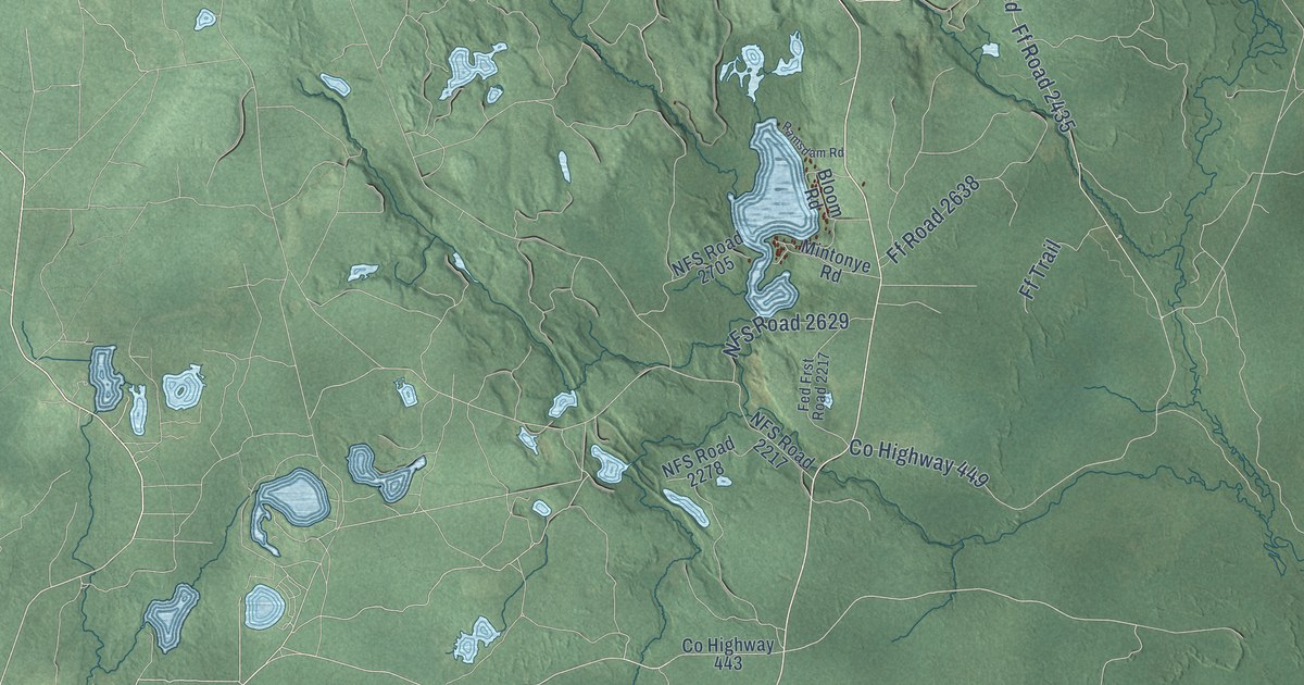 Map of Inwood, Michigan in 2026