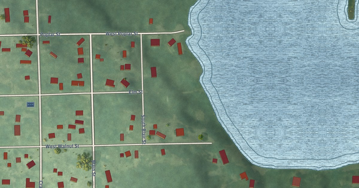 Map of Jennings, Michigan in 2026