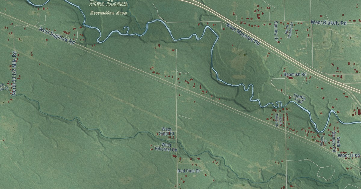 Map of Jerome, Michigan in 2026