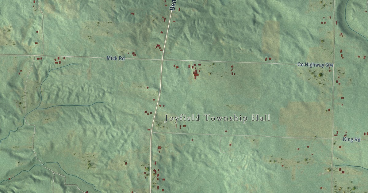 Map of Joyfield, Michigan in 2026