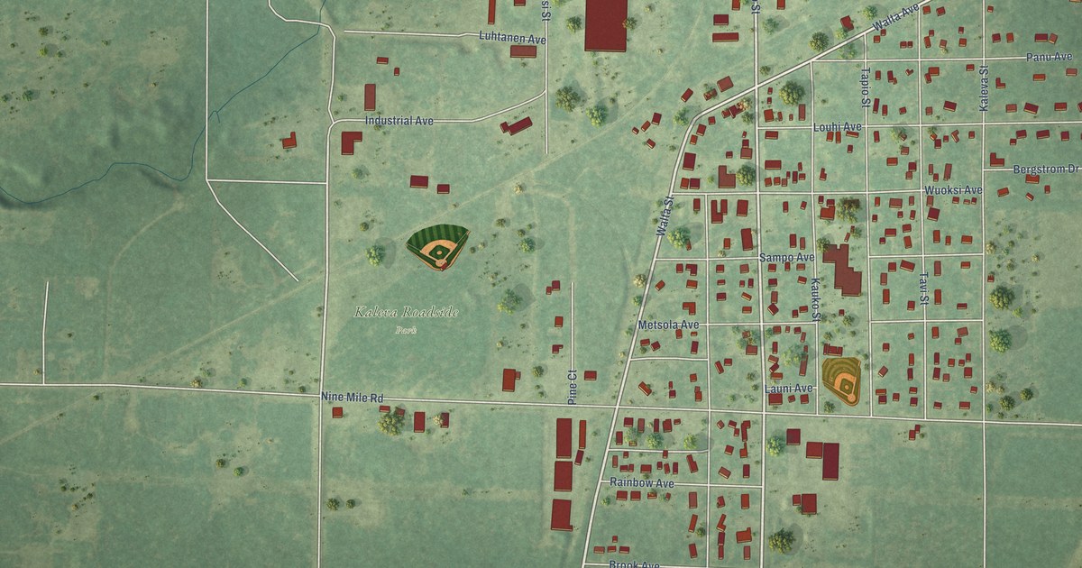 Map of Kaleva, Michigan in 2026