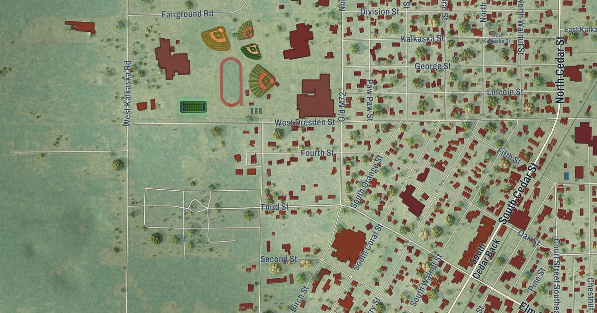 Map of Kalkaska Village, Michigan in 2026