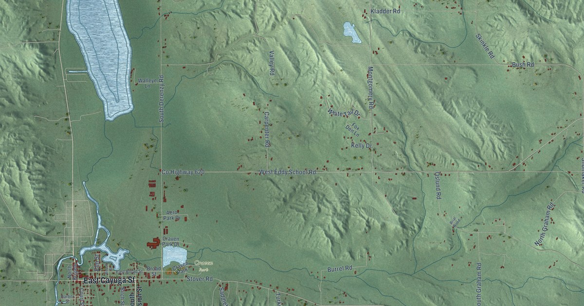 Map of Kearney, Michigan in 2026