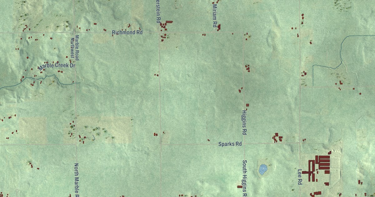 Map of Keene, Michigan in 2026