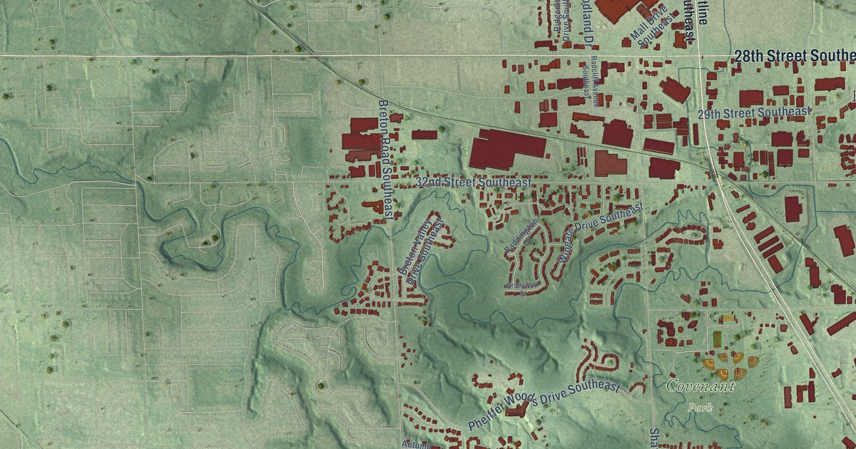 Map of Kentwood, Michigan in 2026
