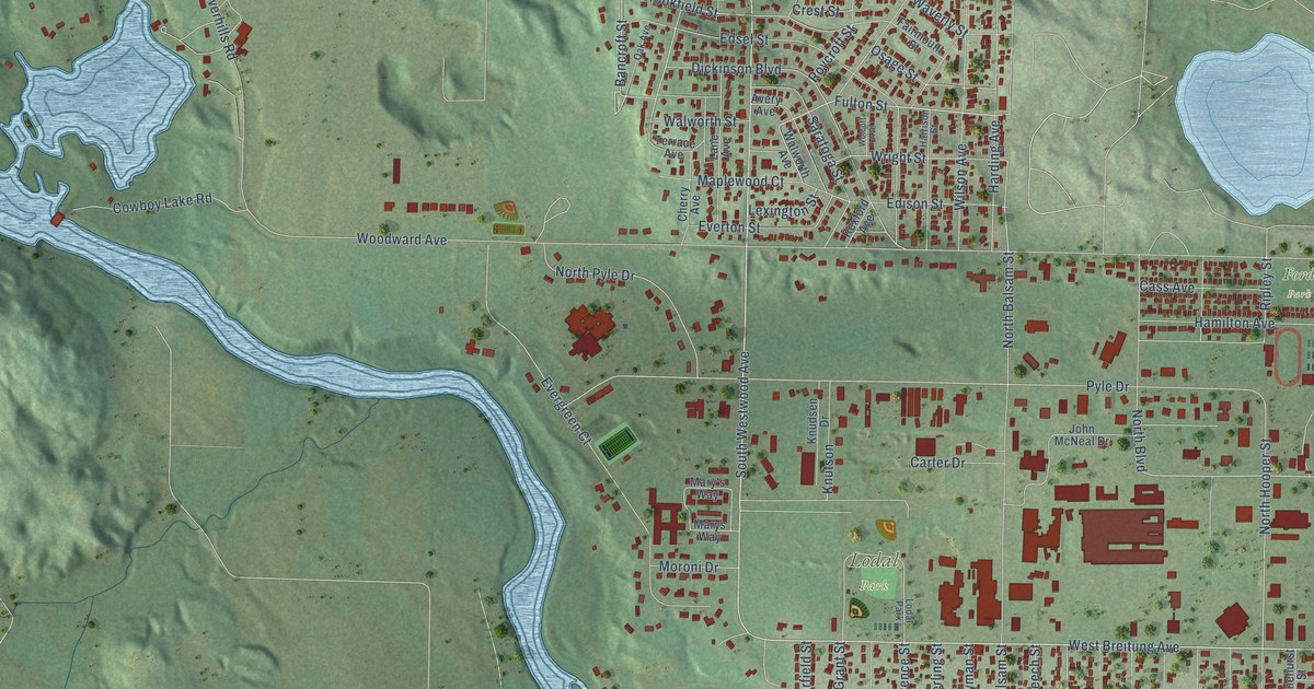 Map of Kingsford, Michigan in 2026