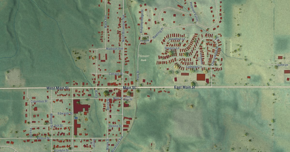Map of Kingsley, Michigan in 2026