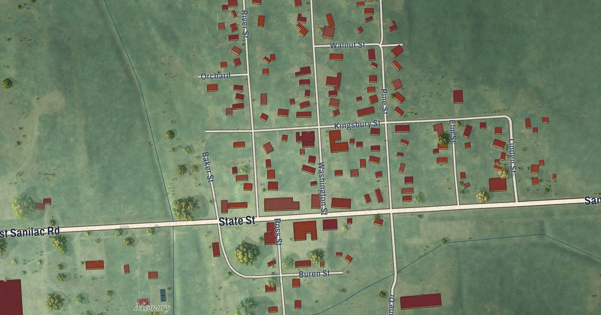 Map of Kingston Village, Michigan in 2026