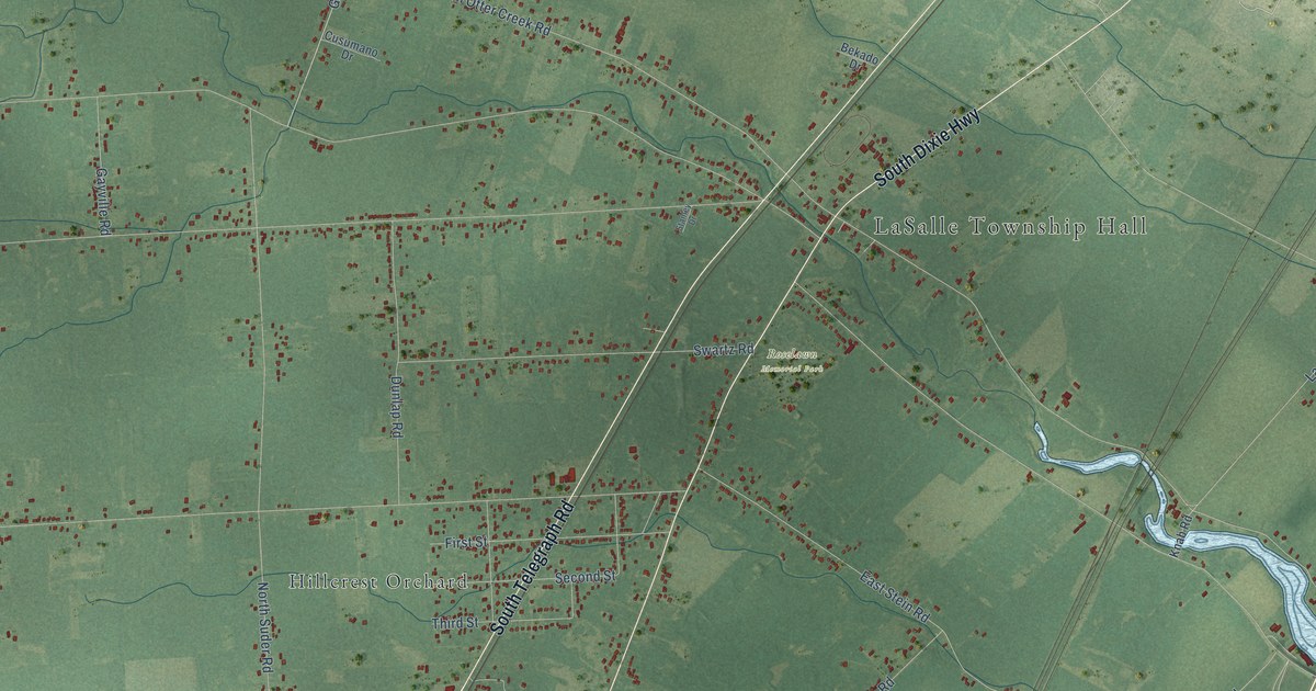 Map of La Salle, Michigan in 2026