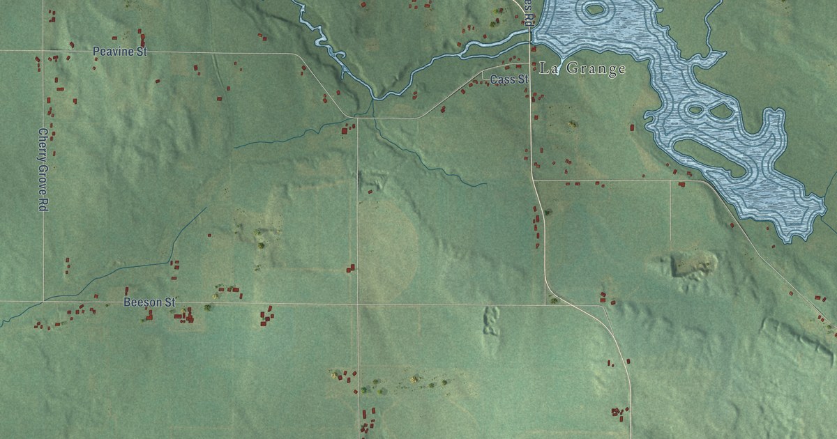 Map of LaGrange, Michigan in 2026