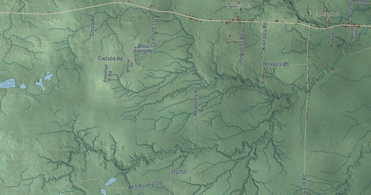 Map of Laird, Michigan in 2026