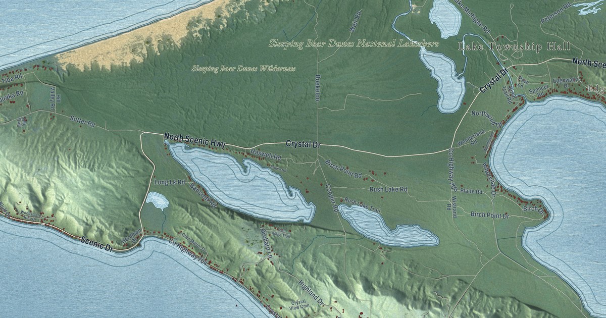 Map of Lake, Benzie County, Michigan in 2026