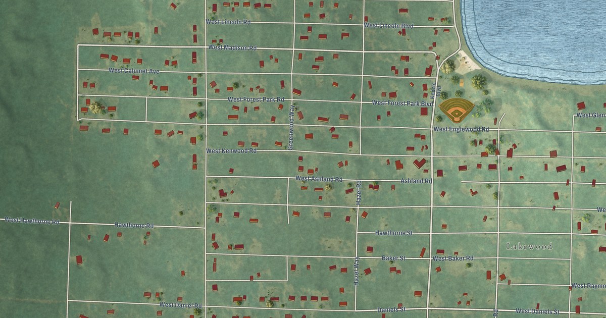 Map of Lakewood Club, Michigan in 2026