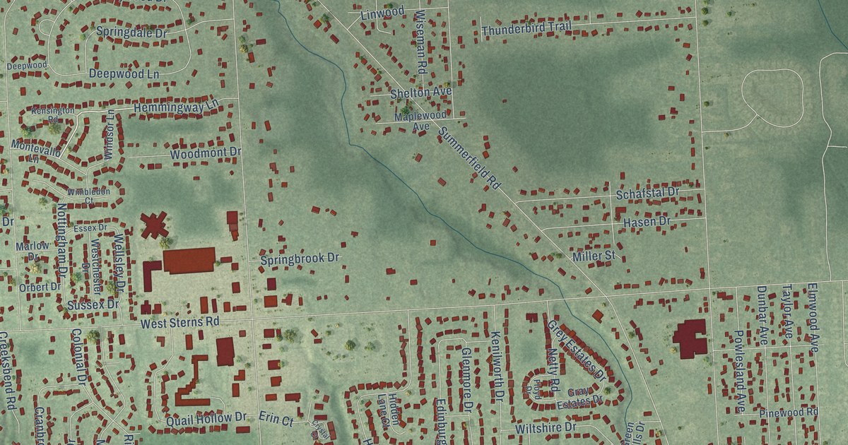 Map of Lambertville, Michigan in 2026