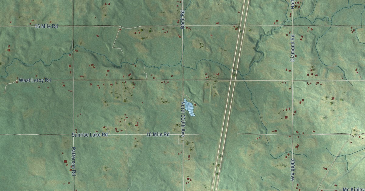 Map of Le Roy Municipality, Michigan in 2026
