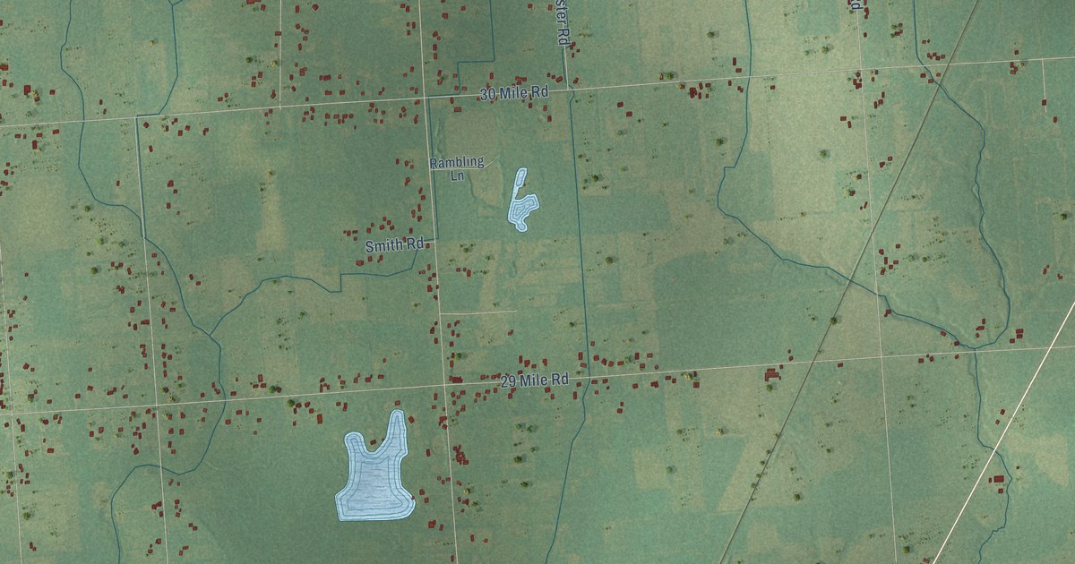 Map of Lenox, Michigan in 2026