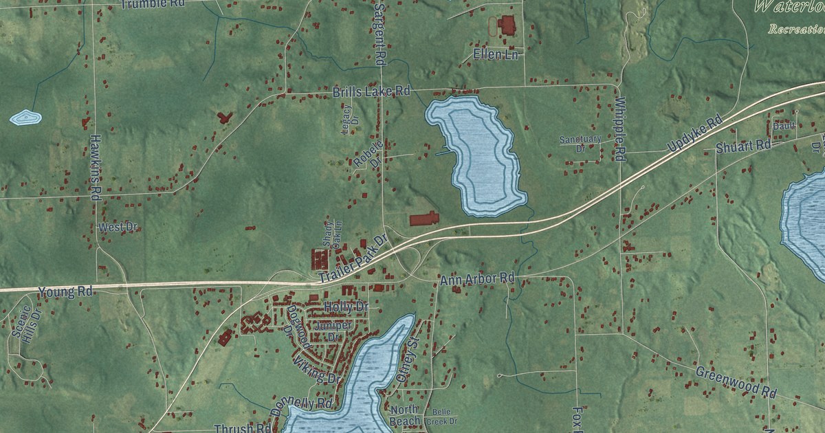 Map of Leoni, Michigan in 2026