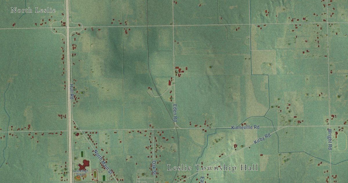 Map of Leslie Municipality, Michigan in 2026