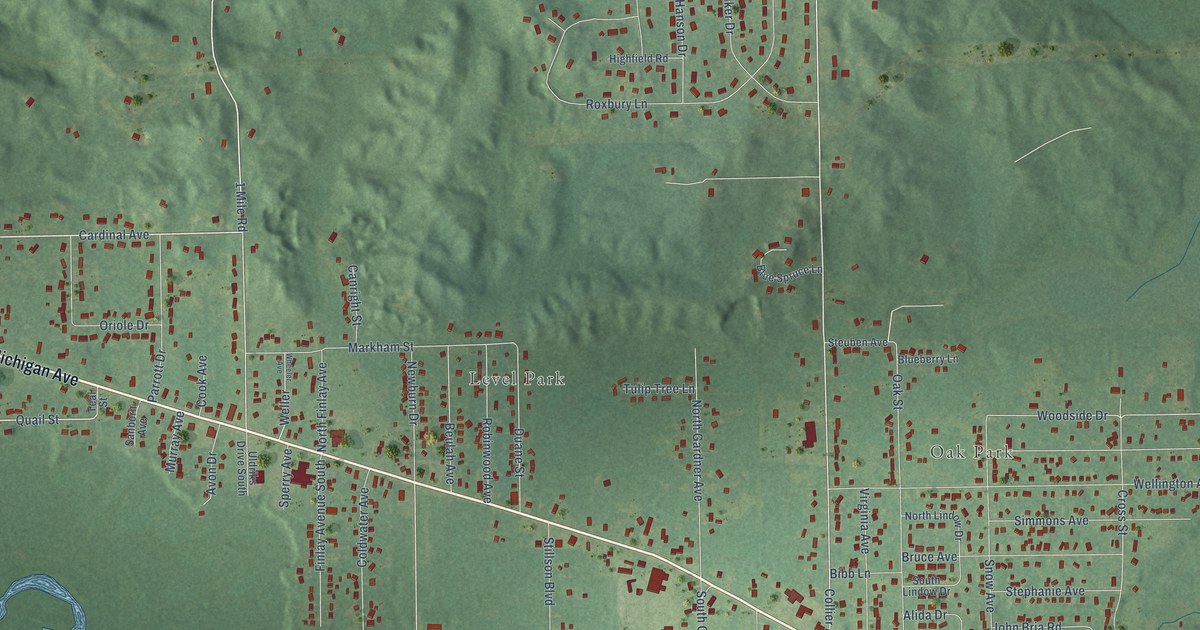 Map of Level Park-Oak Park, Michigan in 2026
