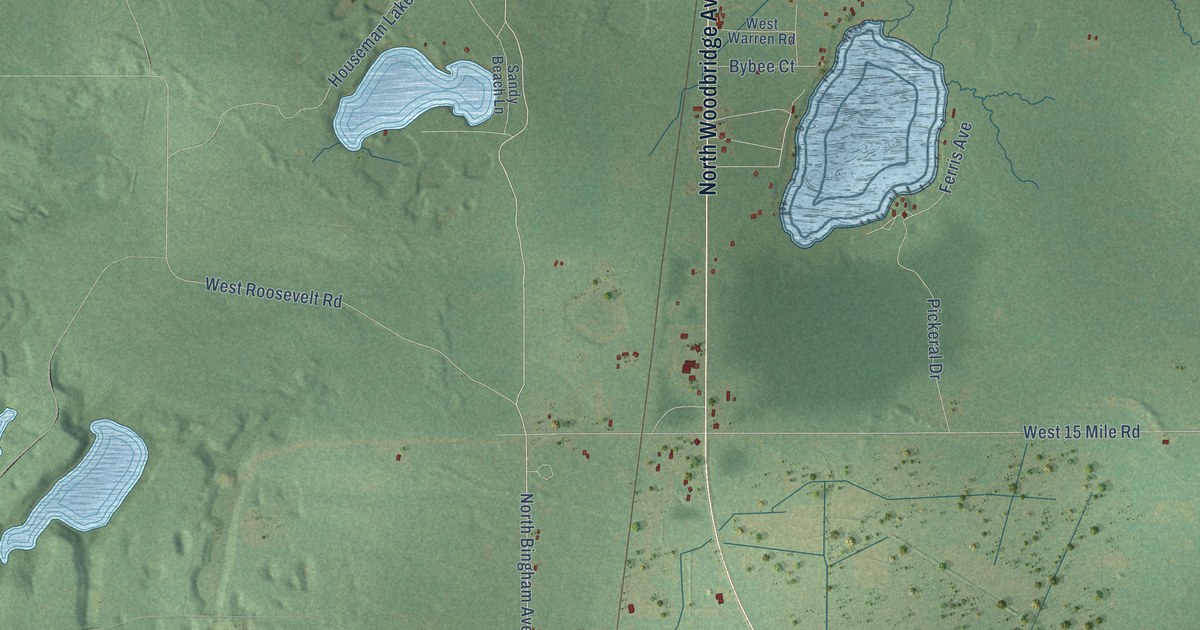 Map of Lilley, Michigan in 2026