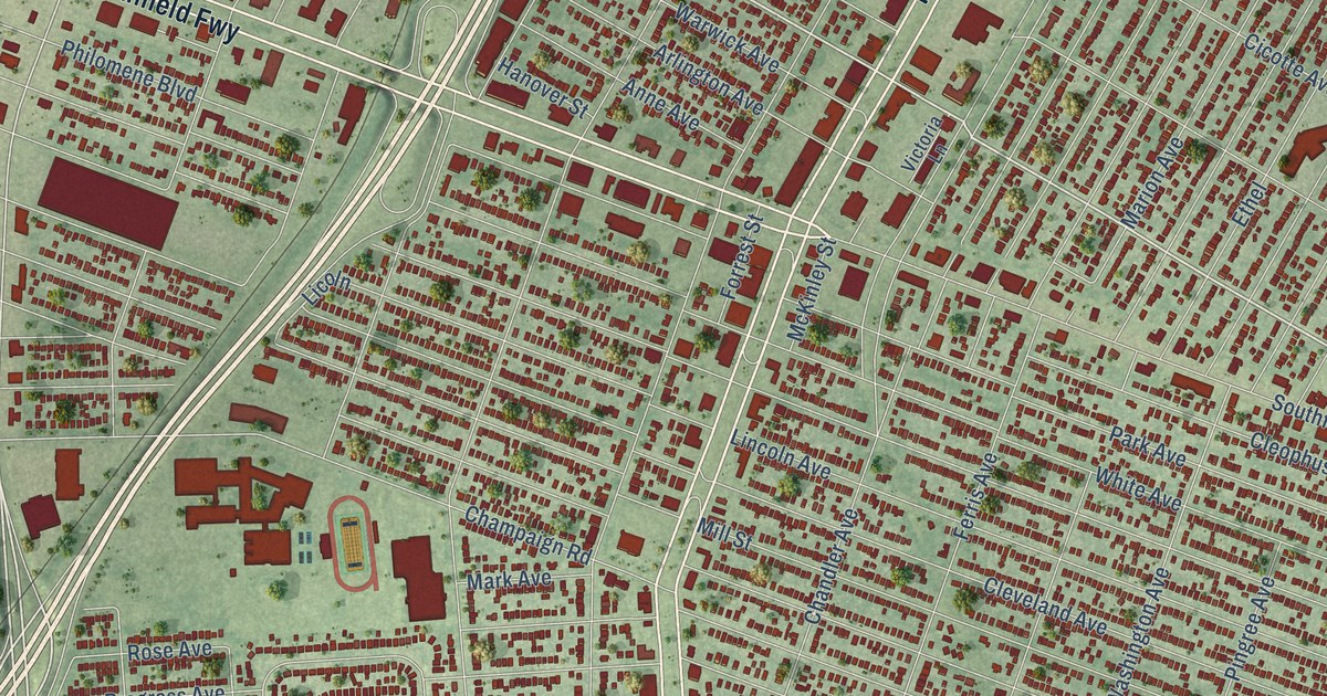 Map of Lincoln Park, Michigan in 2026